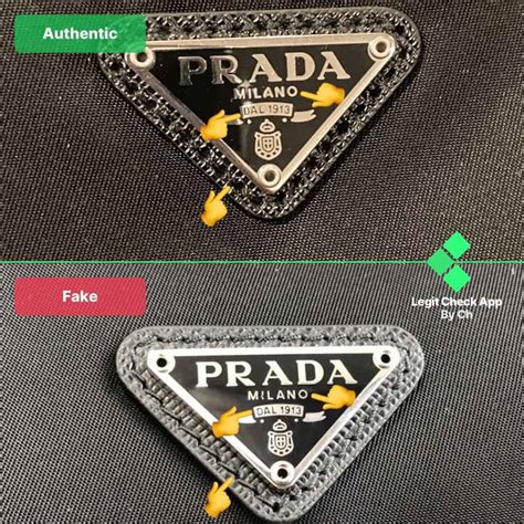 does the prada lux have a number tag|Prada logo identification.